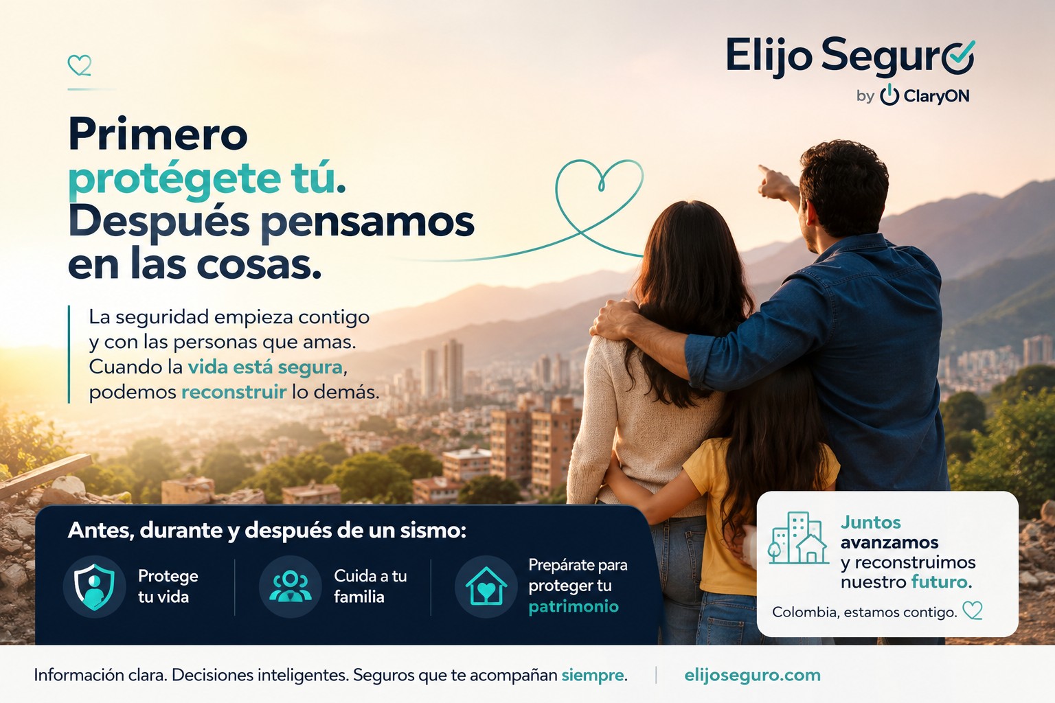 Qué hacer durante un sismo: primero protégete tú. Después pensamos en las cosas.
