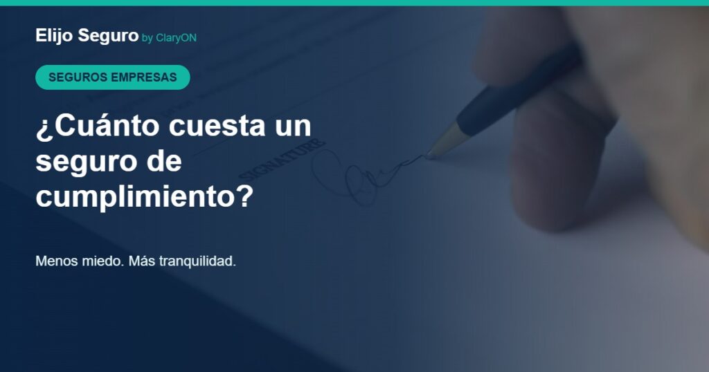 Cuánto cuesta un seguro de cumplimiento en Colombia - firma de contrato